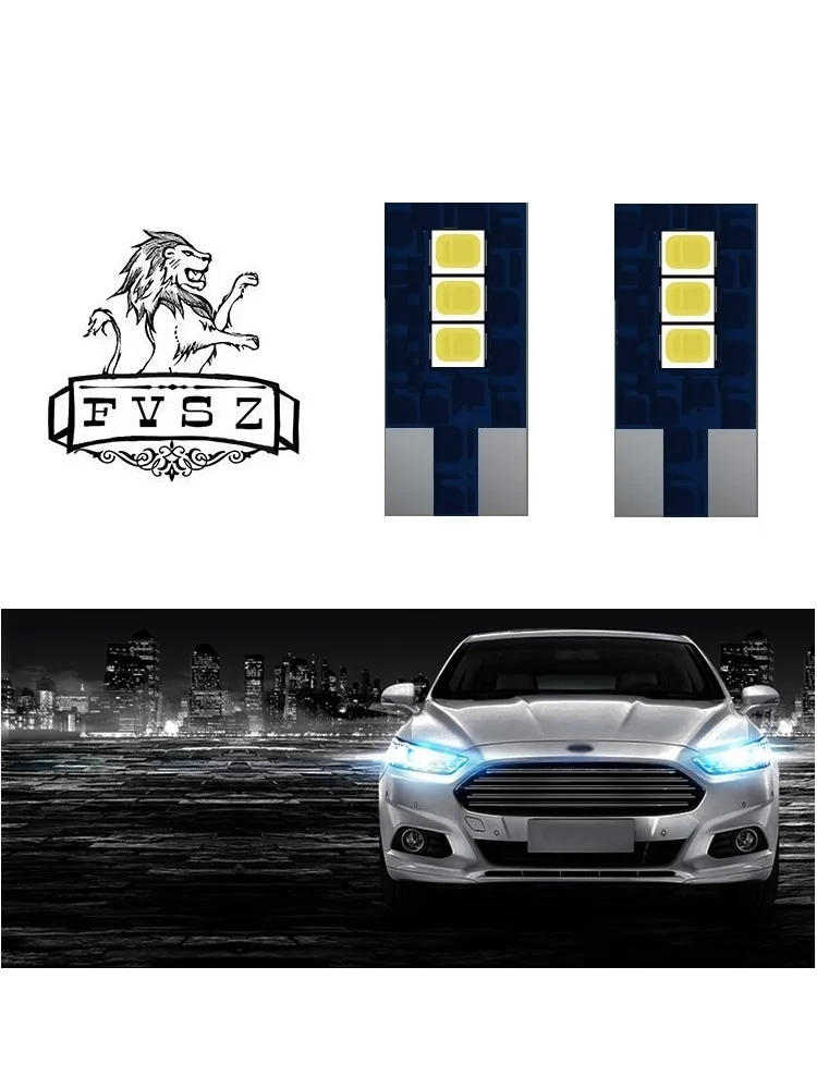 

2Pcs T10 3030 6 SMD W5W led lamp car decoding width indicator lamp reading lamp license plate lamp door lamp ice blue CD 12V