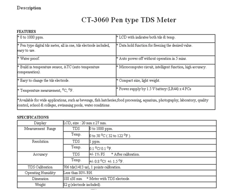 TDS pen 17