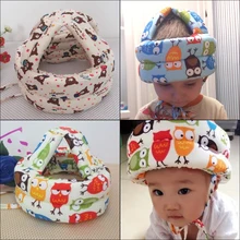 Touca infantil anticolisão, chapéu protetor de segurança para bebês, capacete macio e confortável para segurança da cabeça e proteção ajustável