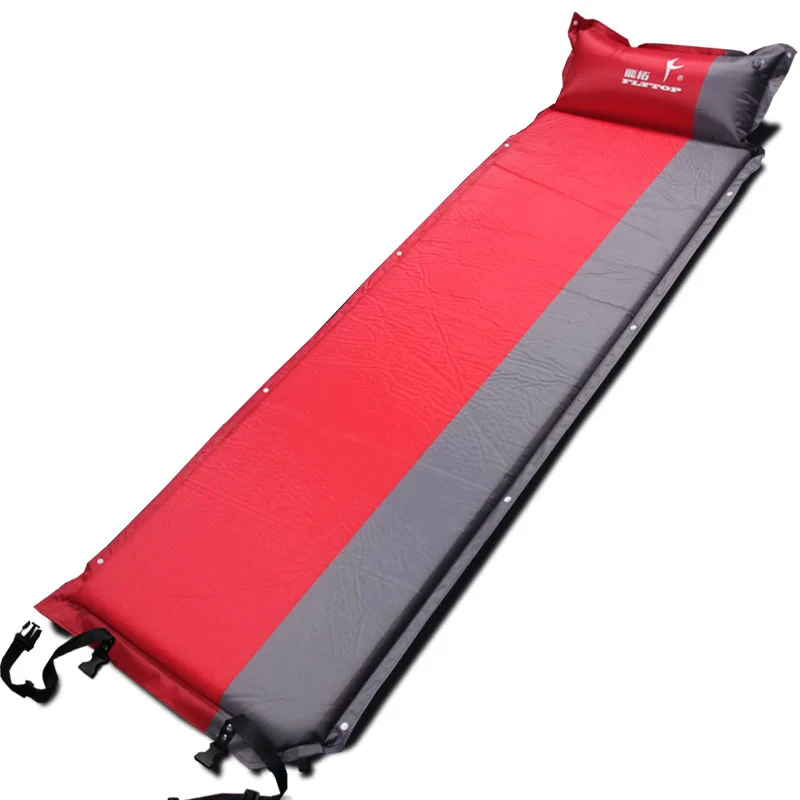 

2019 Hot sale (170+25)*65*5cm single person automatic inflatable mattress outdoor camping fishing beach mat on sale/ wholesale