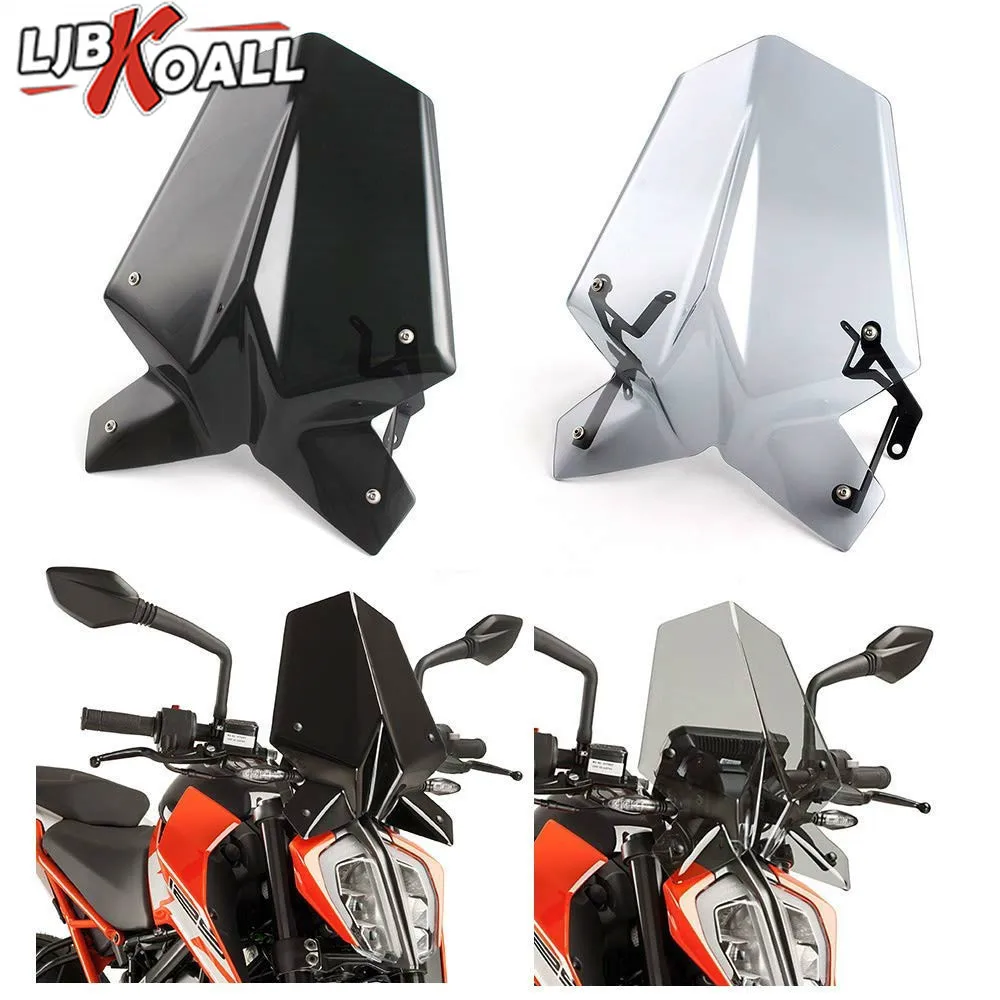 For Duke390 Duke 125 Motorcycle Sports Windshield WindScreen Visor Viser Fits For KTM Duke 390