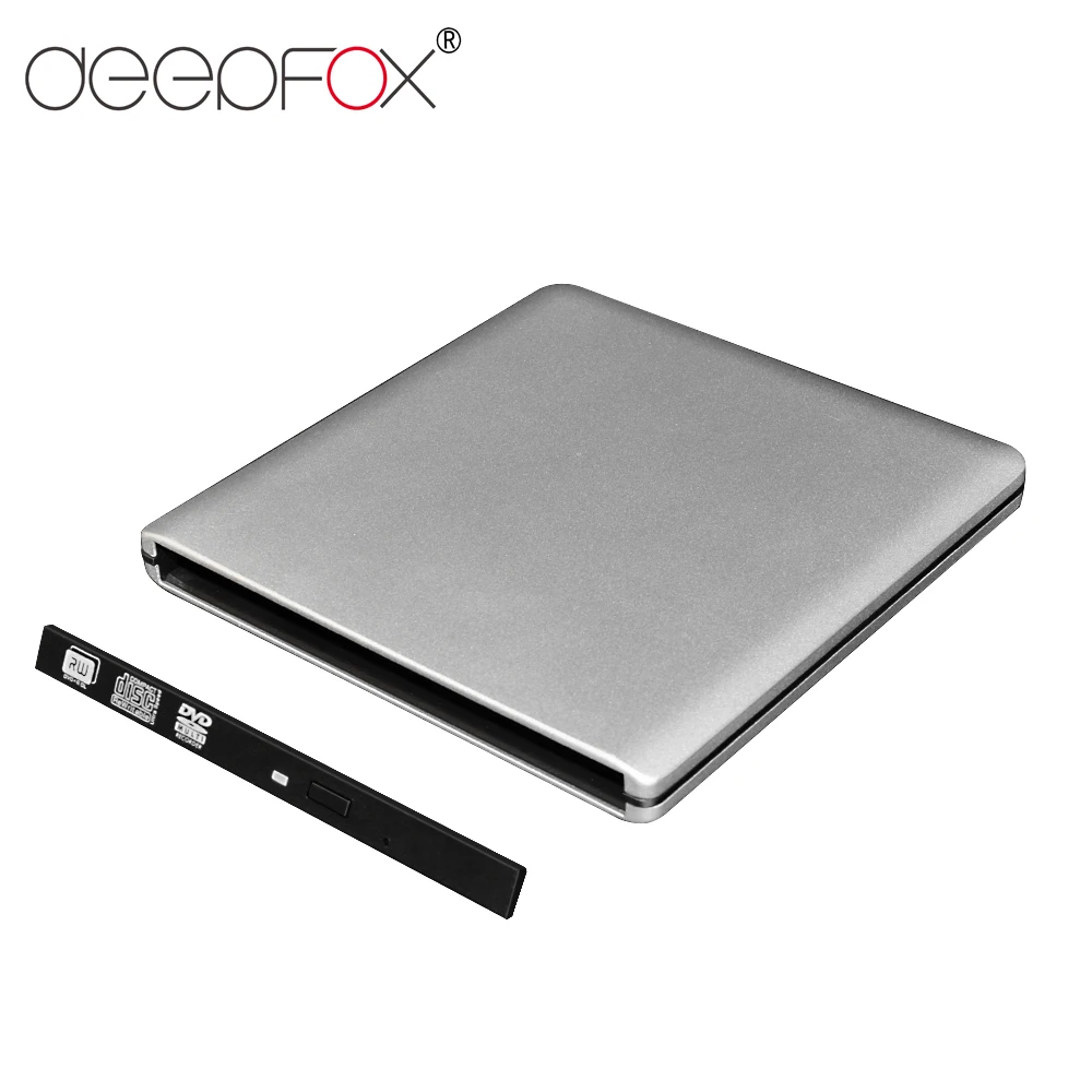 

DeepFox 9.5mm External Optical Disk Drive Case Box USB 3.0 SATA High Speed for Macbook Windows PC Laptop CD/DVD-ROM Optical Bay