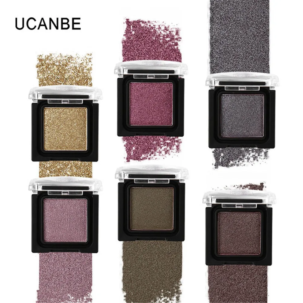 

UCANBE Brand 8 Colors Single Metallic Eye Shadow Makeup Palette Nude Shimmer Matte Pigmented Glitter Eyeshadow Cosmetics Set