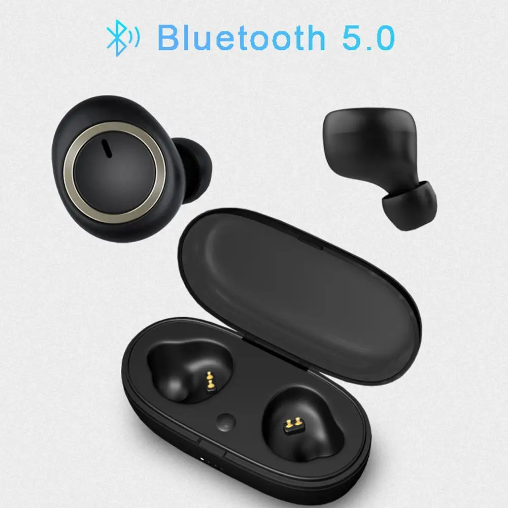 Bluetooth 5,0 гарнитура настоящие Беспроводные Мини невидимые спортивные музыкальные водонепроницаемые наушники для мобильного телефона