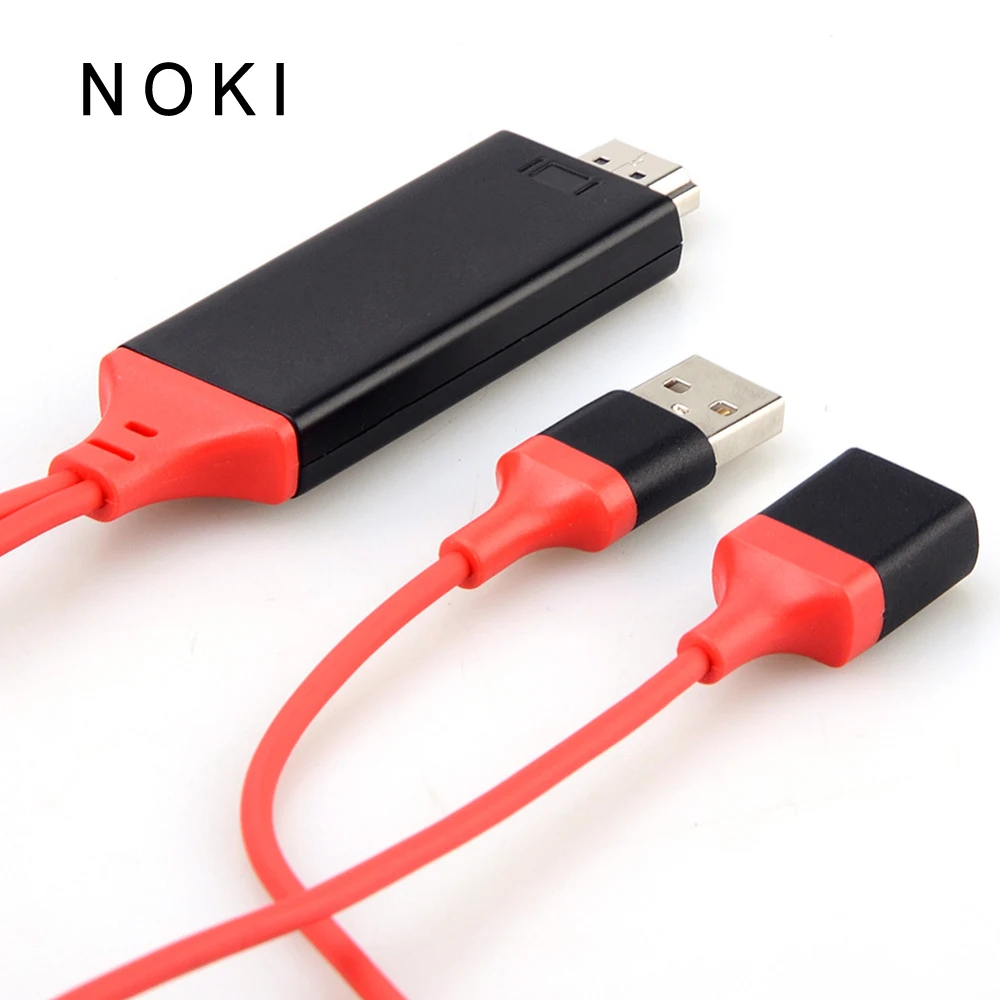 

USB to HDMI Cable 1080P Digital AV Adapter 2m-6.6ft 4K HDTV Cable for iphone for android Smartphones for Type-C Cellphones