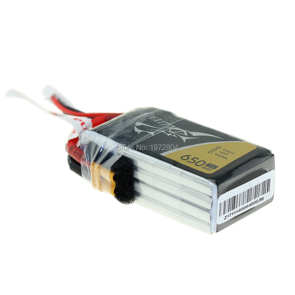 Литий полимерный аккумулятор TATTU 4S 650 мА/ч 75C 14 8 V XT30 XT30U F насилия литий Бэтти для