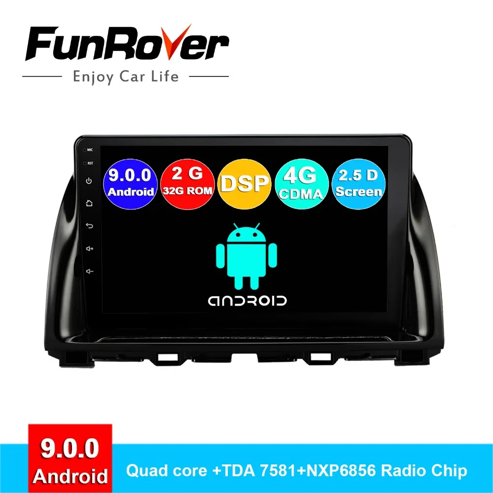 

FUNROVER android 9.0 2 din car dvd multimedia player For Mazda CX-5 CX5 2013-2016 radio gps navigation stereo autoradio DSP 2.5D