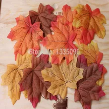 50 шт./лот) 9*10 см Искусственный шелк кленовые листья для украшения семейного сада Вечерние
