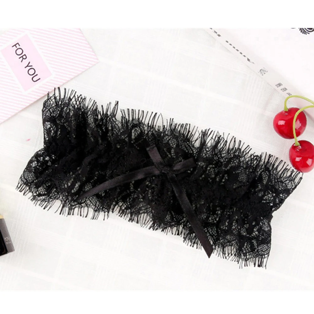 Lingerie Lace Wedding Garter Belt Bridal Cosplay Stocking Ring Bowknot