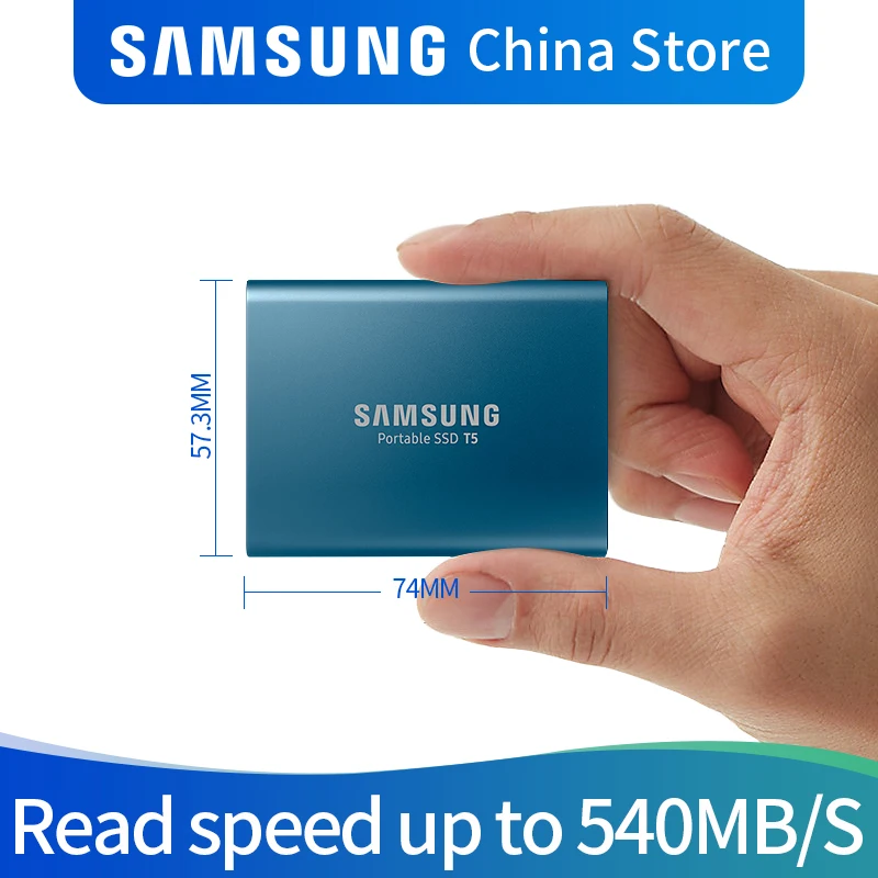 Samsung T5 SSD portátil 250GB 500GB 1TB 2TB USB3.1 unidades de estado sólido externo USB 3,1 Gen2 y compatible con atrás para PC - 6