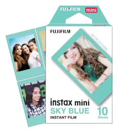 Новая Подлинная пленка Fujifilm Instax Mini небесно-голубой 10 листов для Fuji Instant Mini 8 7s 70 90 25 50s камера Share SP-1 SP-2 принтер