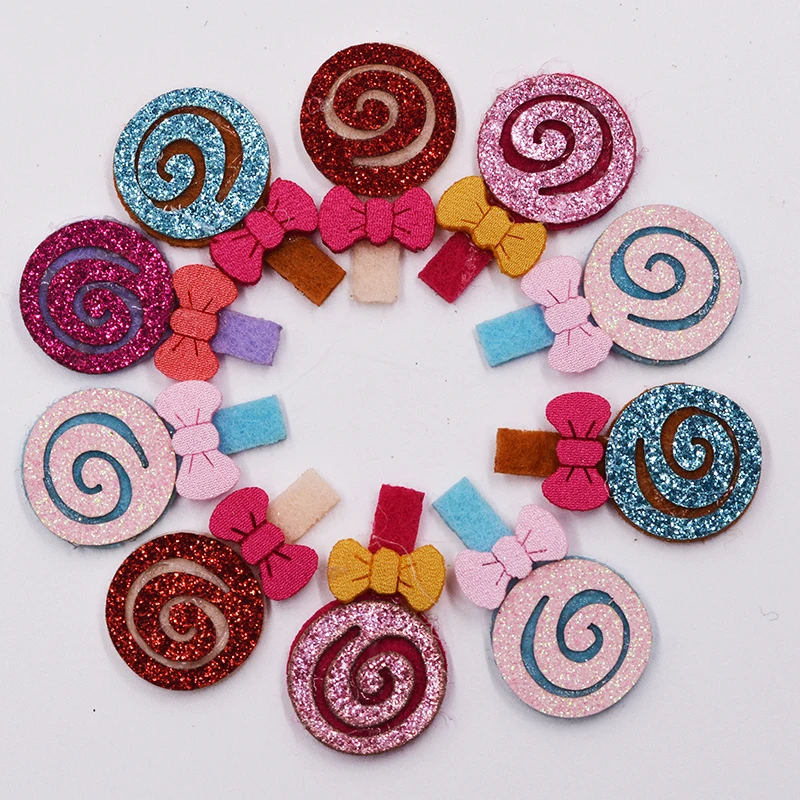 

3.5x2.1cm Glitters 3.5x2.1cm Padded Appliqued 25pcs patches stick-on Cloth/hat/shoe/bag/jewelry decoration
