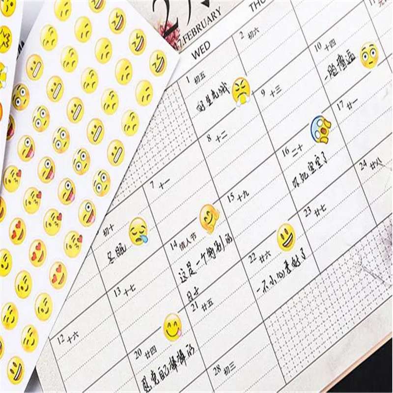 Creative Expression Marvel Kids Stickers Emoji Expression Stickers Mobile Phone Diary Decoration A Total of 12 Sticker Pack