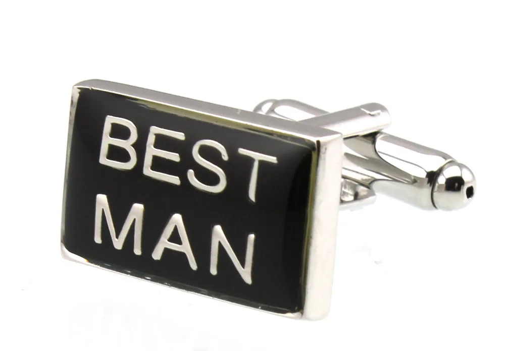 Sunnylink Men's Cuff Links Wedding Best Man Black Cufflinks For Shirt