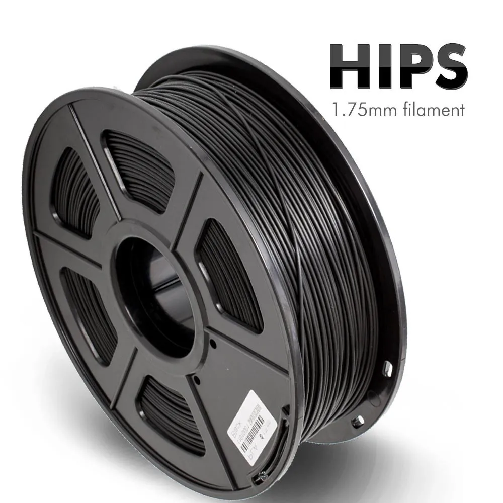 

HIPS 3D Filament For Printer 1KG Spool For Kids And Adults Environment Friendly Material Hiot Sale Black Color Filament 1.75mm