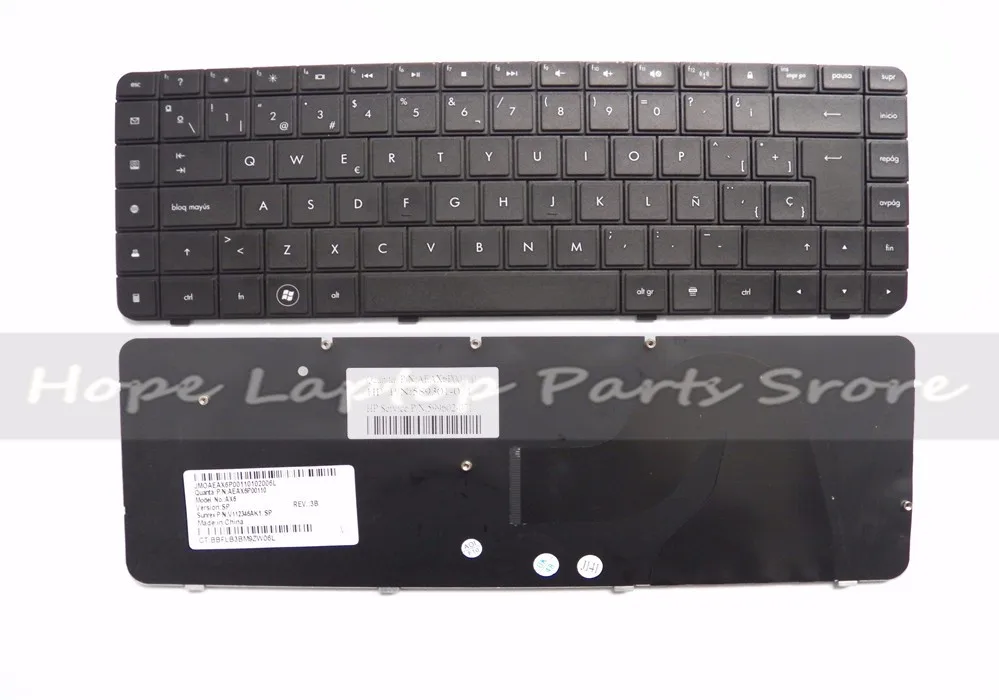 Испанская клавиатура для ноутбука HP Compaq 56 62 G56 G62 CQ62 CQ56 100 SP 589301 071 599602 AEAX6P00110