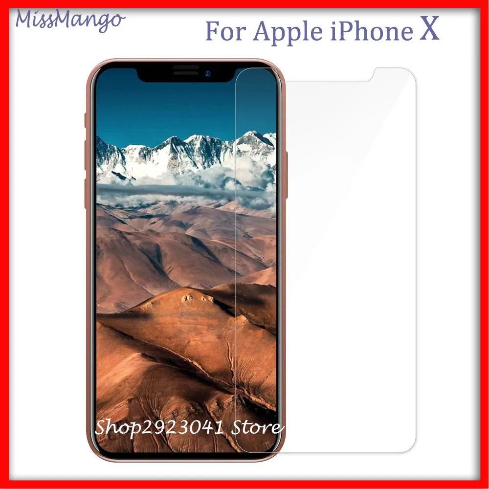 For Apple iPhone X Tempered Glass for iPhone X 2.5D Arc Edge Screen