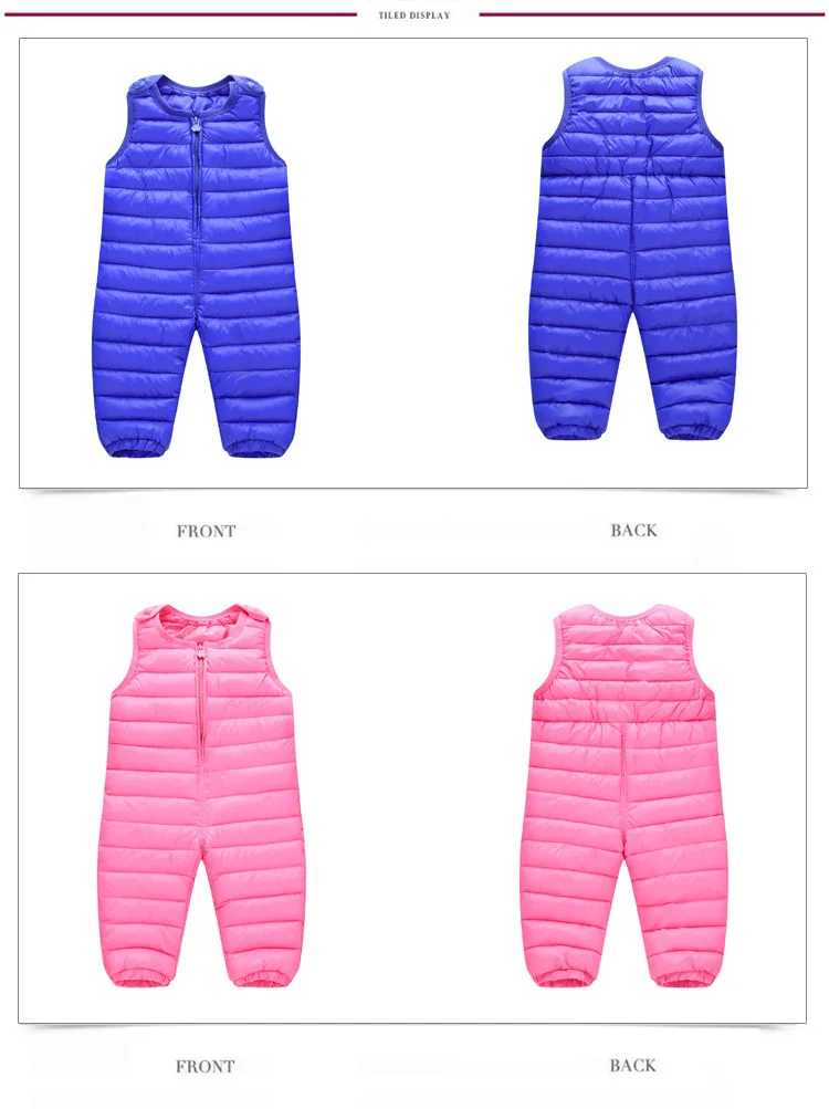 Детский Пуховый комбинезон; хлопковый комбинезон; плотные теплые зимние штаны для малышей; Штаны для мальчиков; водонепроницаемые детские штаны; комбинезоны для малышей