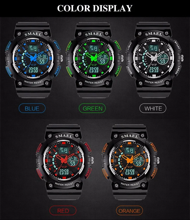 Estilo militar do exército Men Watch Data