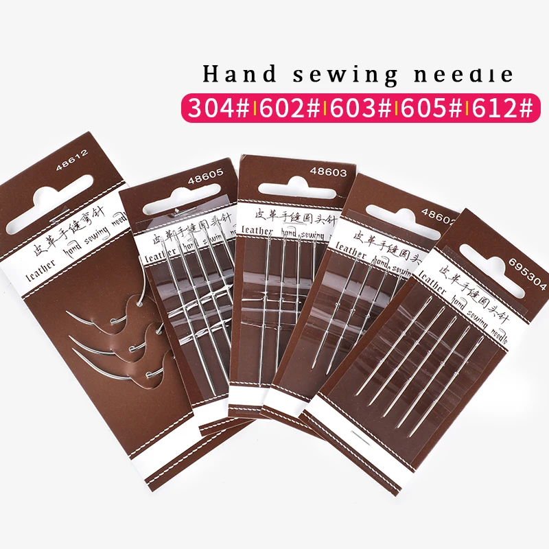 

5 pcs leather sewing needles Leather Canvas Repair Curved Hand Sewing Needles Upholstery Carpet Leather 5 sets for choose
