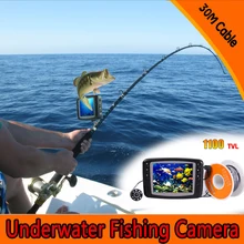 Free Shipping 1 Set 30M Cable 3 5inch Color Monitor HD 1100TVL Waterproof Fish Finder Underwater