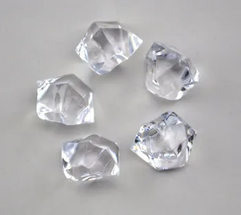 

Free Shipping NEW 20PCS Acrylic Crystal Diamond Pawn Irregular Stone Clear Color Game Pieces For Board Game Accessories