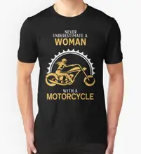 Frau Mit Einem Motorrad T Shirts Männer mode-t-shirt mann Camisa O Hals Herren Tops T-Shirts Freies Verschiffen Tees hemd