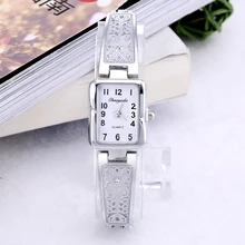 Роскошные серебряные часы женские с браслетом reloj mujer relogio