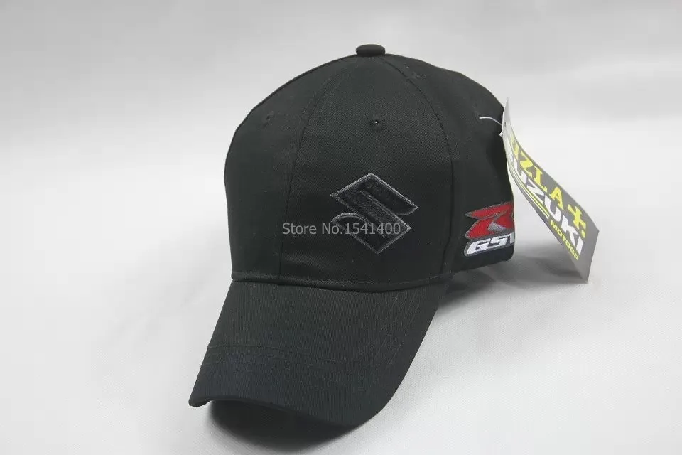 Черно-синяя Вышитая эмблема автомобиля SUZUKI moto gp racer бейсбольная шляпа летняя