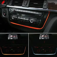 Подсветка Led двойной цвет AC/Радио отделка модернизации для BMW 3 4 GT серии F30 F31 F34 F32 F80 F81 M3 M4