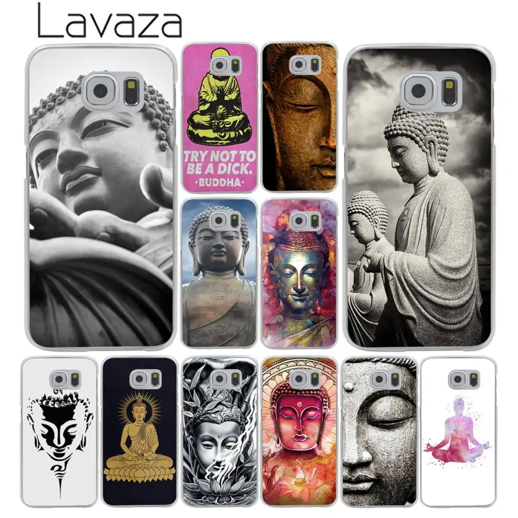 

Lavaza Buddha budha Hard Transparent Phone Case for Samsung Galaxy S10 E S10E S8 S9 Plus S6 S7 Edge Cover Case