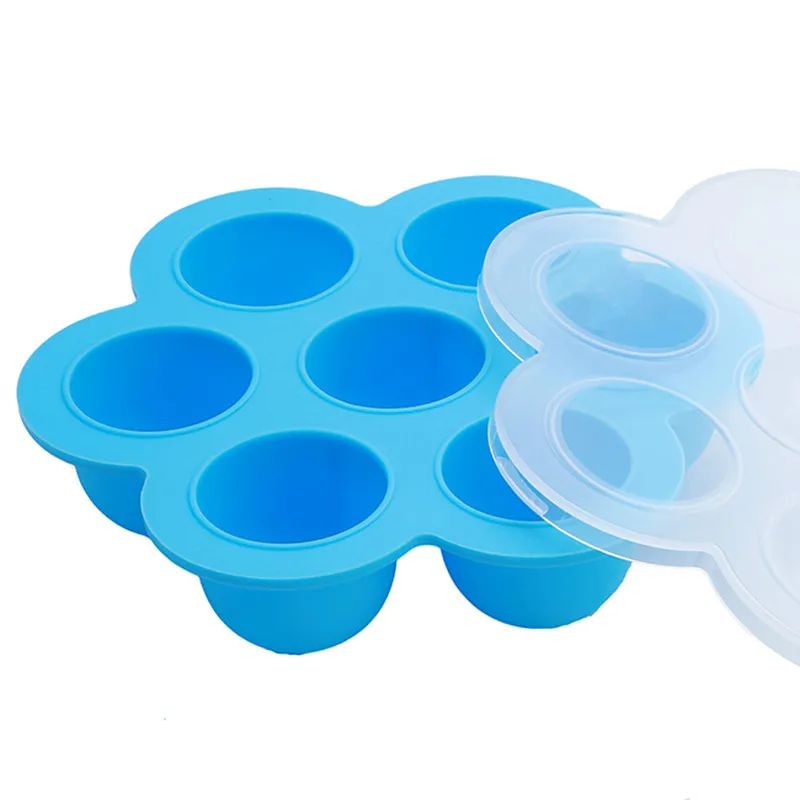 Многофункциональная безопасная силиконовая детская Цветочная решетка, контейнер для еды, коробка для хранения грудного молока, морозильная камера, лоток, чашка, форма для торта