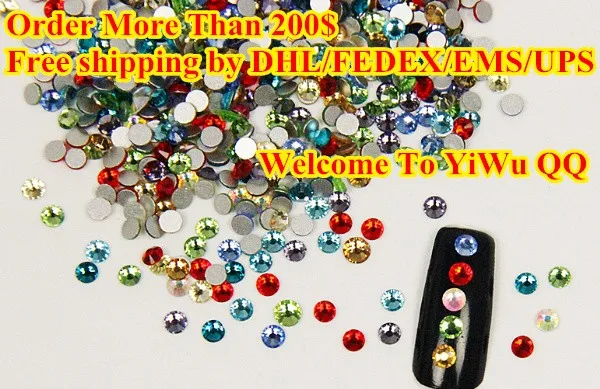 Emerald 3D Nail Art Rhinestones ss3 ss4 ss5 ss6 ss8 ss10 ss12 ss16 ss20 ss30 ss34 Glass/ Crystal Non HotFix Nail Art Decorations