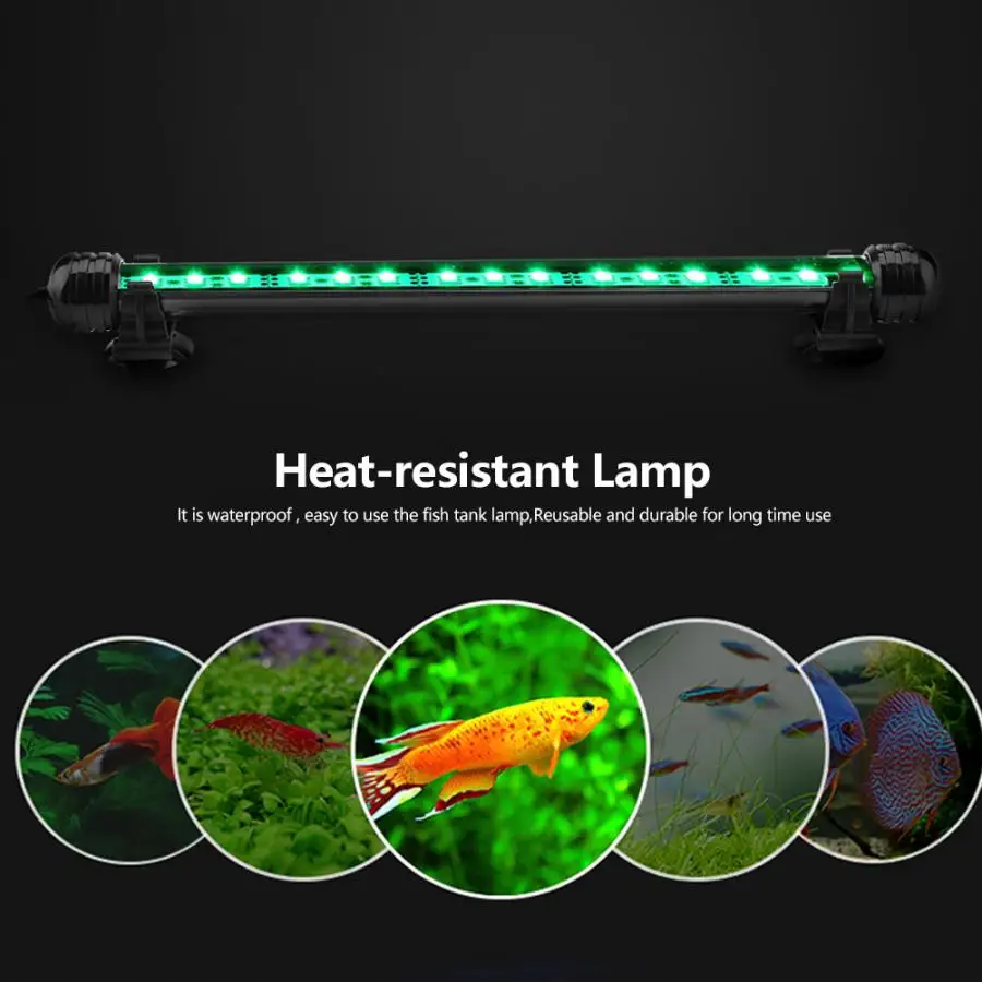 1 шт. термостойкий утолщенный светодиодный светильник для аквариума, Погружной подводный светильник для рыбы