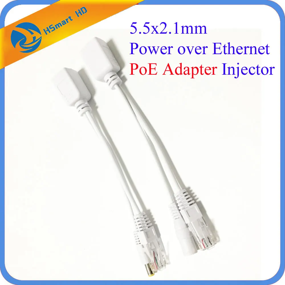 Новый горячий кабель адаптер POE разъемы Пассивный питания Ethernet PoE RJ45 инжектор +