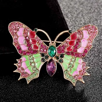 

12pcs/lot Sale butterfly pin brooch jewelry women's Fly Insect Brooch Kids Girls Clothes Accessories fashion party broches pins