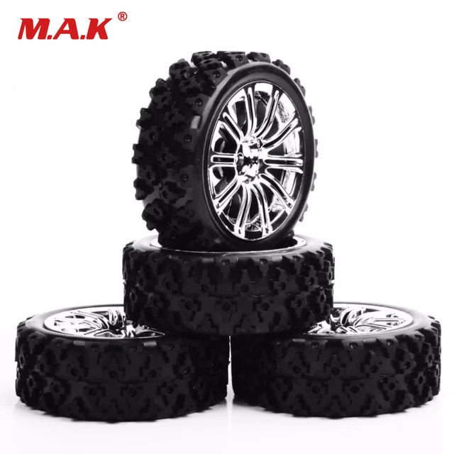 Best Price 4Pcs /Set 1/10 Rally Tires & Wheel 12mm Hex PP0487+3MC For HSP HPI RC 1:10 Scale Racing Off Road Car