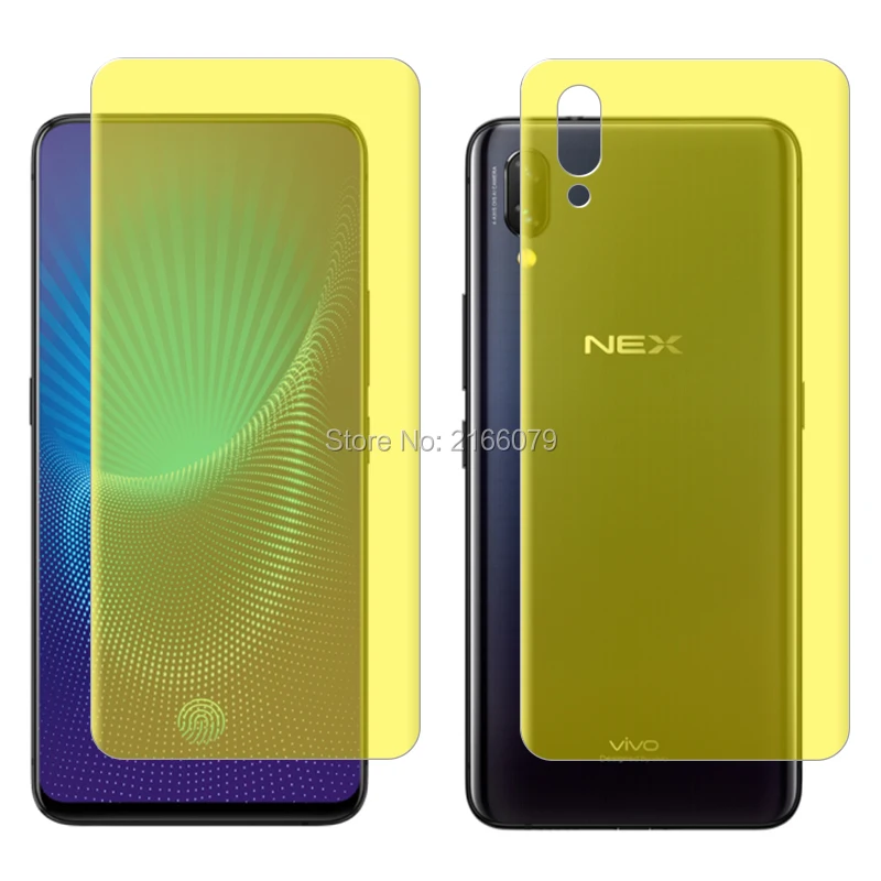 ДЛЯ vivo NEX A / S 6 59 &quotмягкая ТПУ Передняя и задняя полная защита экрана прозрачная
