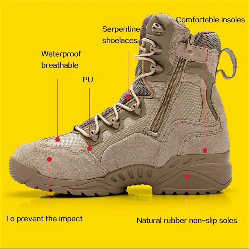 New Winter Men Tactical Combat Sports Outdoor Boots Male Army Military Desert Botas Travel Leather Hiking Shoes Sneakers New Winter Men Tactical Combat Sports Outdoor Boots Male Army Military Desert Botas Travel Leather Hiking Shoes Sneakers