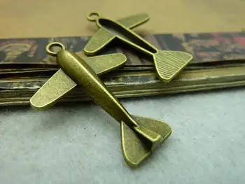 

20Pcs Antique Bronze Plane Charm DIY Jewelry Making