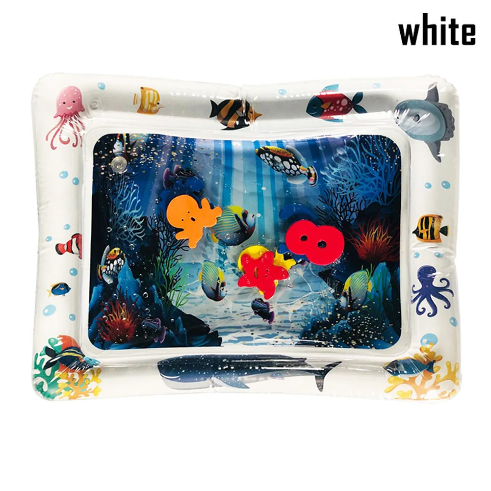 1 шт. детские надувные водяное сиденье похлопал игровой коврик подушки-игрушки раннее образование M09 - Цвет: Белый