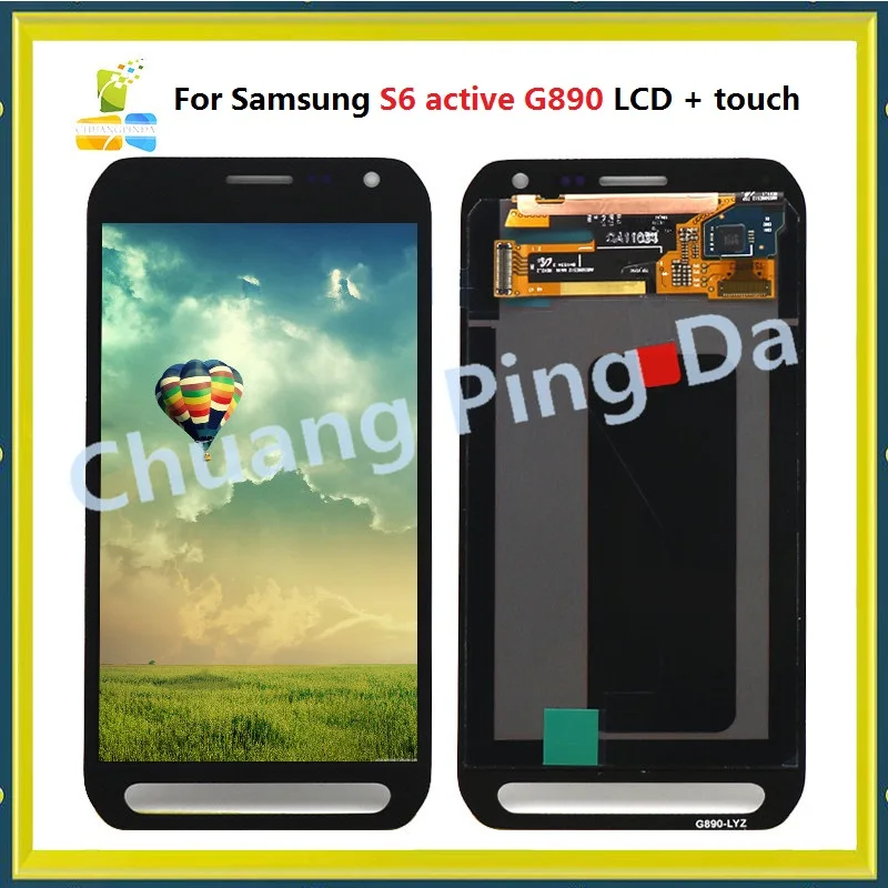 100% протестированный 5 1 ''сменный ЖК-дисплей для Samsung Galaxy S6 active G890 G890A +