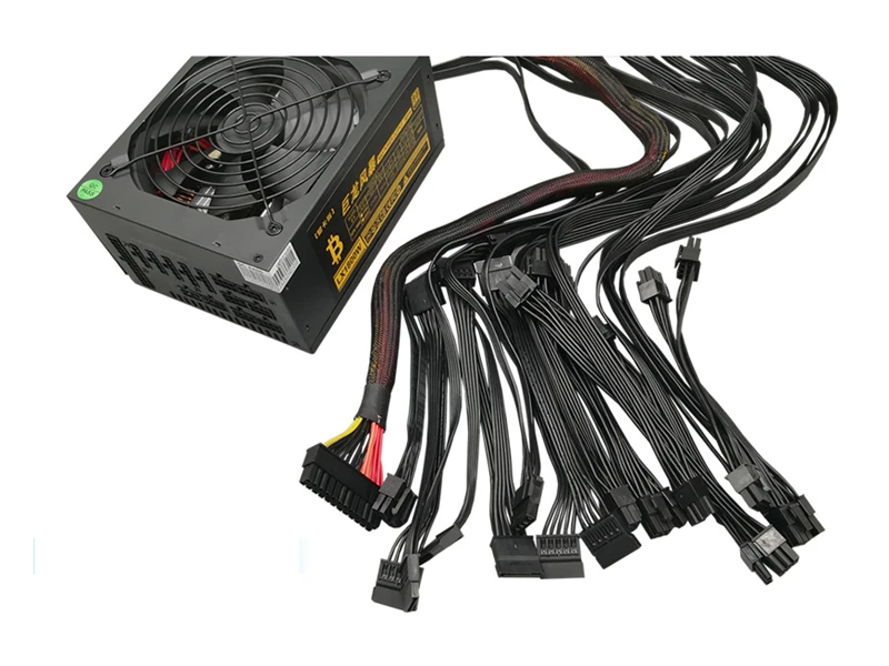 PC Server Miner Modular Power Supply 1800W Computer ATX PSU Ethereum Bitcoin Mining Machine For RX 470 480 570 1060 6 Video Card