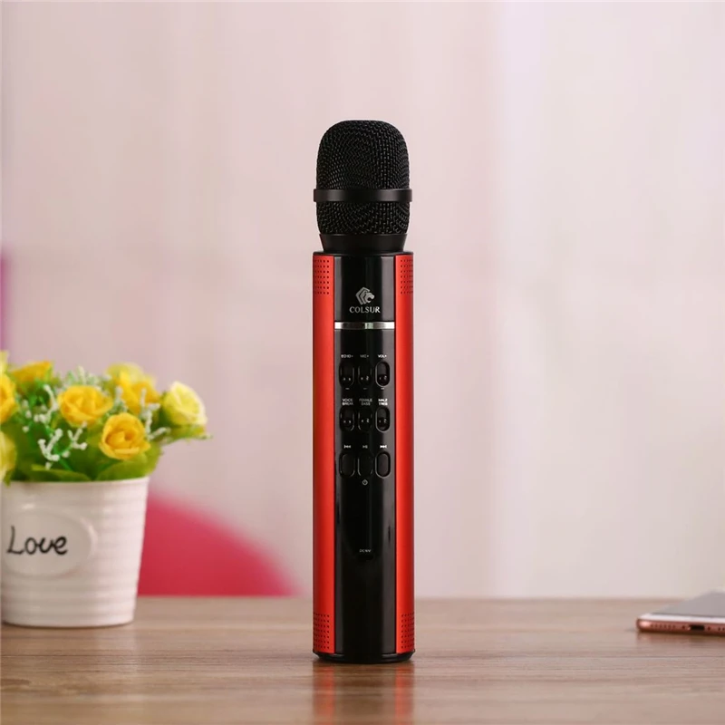 

Handheld Karaoke Wireless Microphone Wireless Bluetooth speaker Professional Aluminum Subwoofer Party KTV Sing speaker
