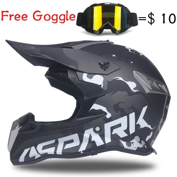 

Motorcycle helmet motorcross off-road helmets ATV Dirtbike downhill racing helmet DOT capacete free shipping