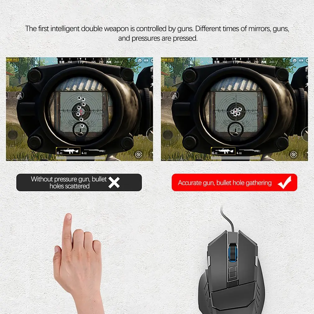 Bluetooth BattleDock Keyboard Mouse Converter PUBG Phone Game Controller Dual USB Ports with Phone