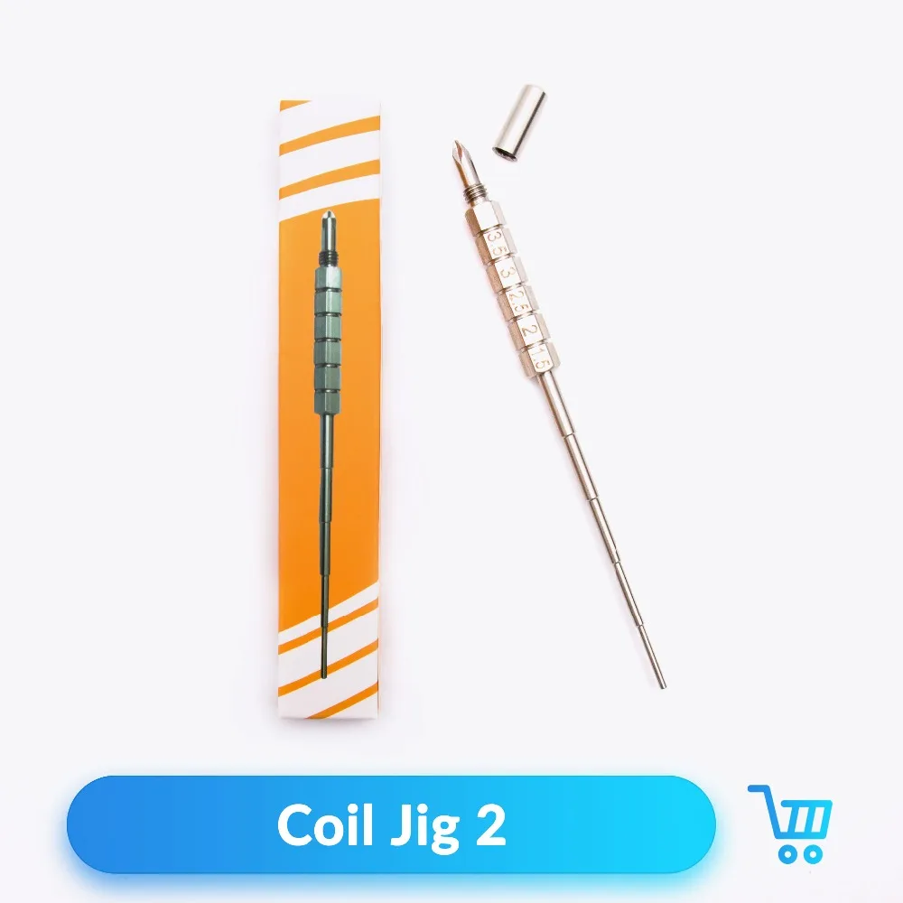 

Quartz Banger 2 in 1 Coil jig with Screwdriver DIY Tools Stainless Steel For RDTA Tank Vape Atomizer E Cigarettes Accessories