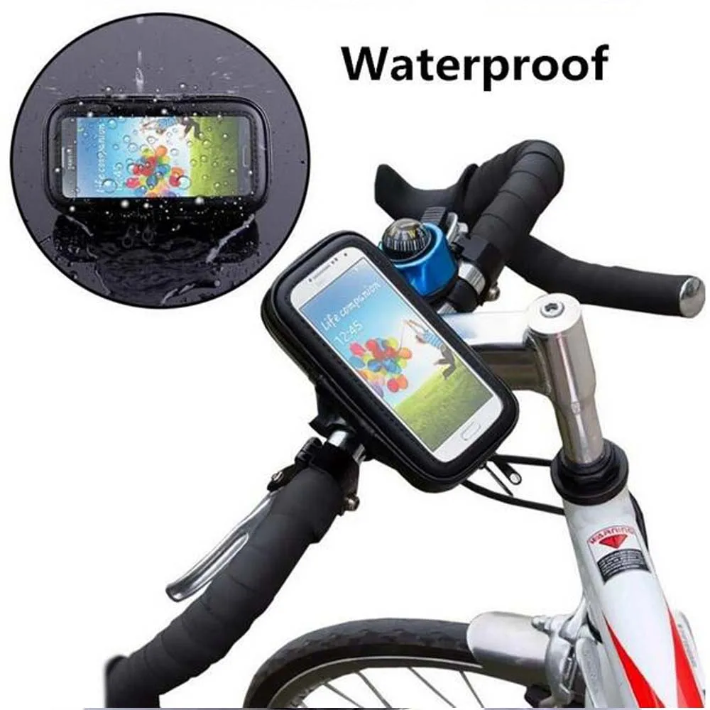 دراجة نارية حامل الهاتف المحمول دعم موقف ل فون 7 se 6 ثانية 6 زائد s7 gps دراجة موتو celular حامل للماء حقيبة