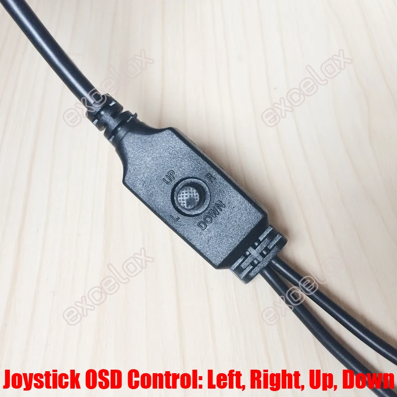 10PCS/Lot 11Pin Female BNC Video DC12V Power OSD Menu Joystick Button Control Pigtail Cable for Analog CCTV Camera Module Board