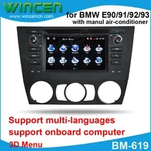 6.2″ Car DVD GPS Player for Manual BMW E90/91/92/93 with 3D Menu multi-languages High Quality Free Shipping+Free Card with Map